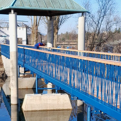 Projekt &quot;Brücke am Flückiger See&quot; in Freiburg